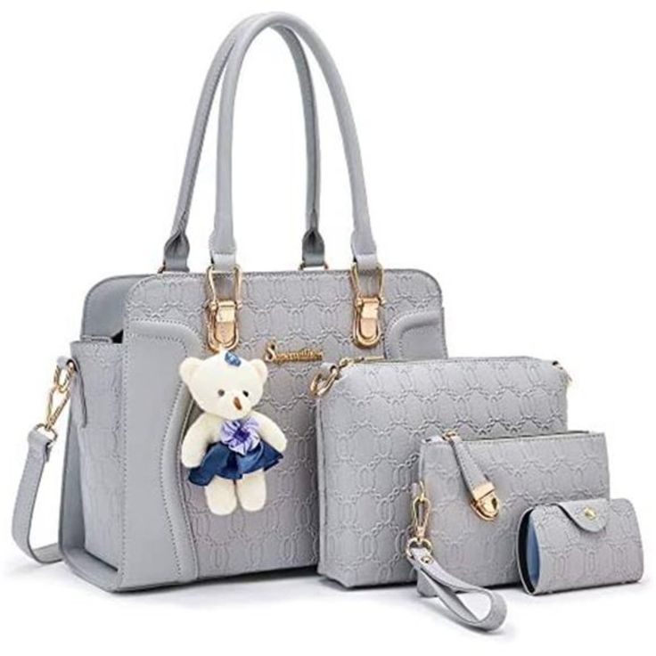 ladies hand bags with many pieces